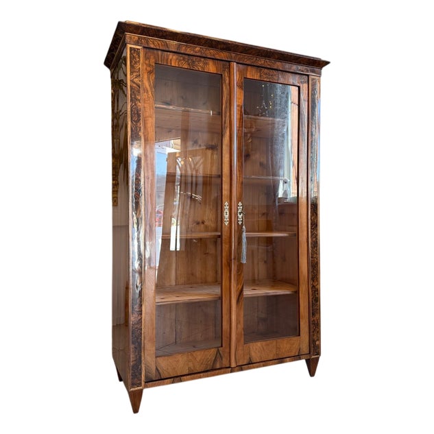 Antique Biedermeier Display Cabinet For Sale