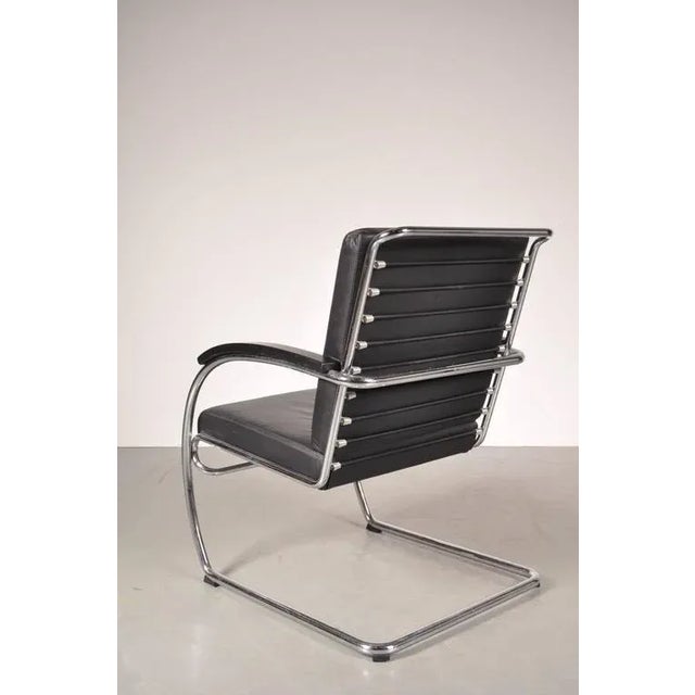 A rare easy chair model “KS46” designed by Anton Lorenz circa 1950, manufactured by Thonet in Germany, circa 1980. The...