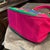 A 1990s Vibrant Pink and Green Fabric Top Handle Bag by Roberta Di Camerino For Sale - Image 11 of 13