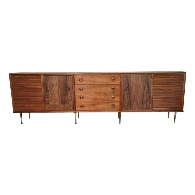 Large Walnut Sideboard by William Watting for Modernord, Netherlands, 1950s For Sale