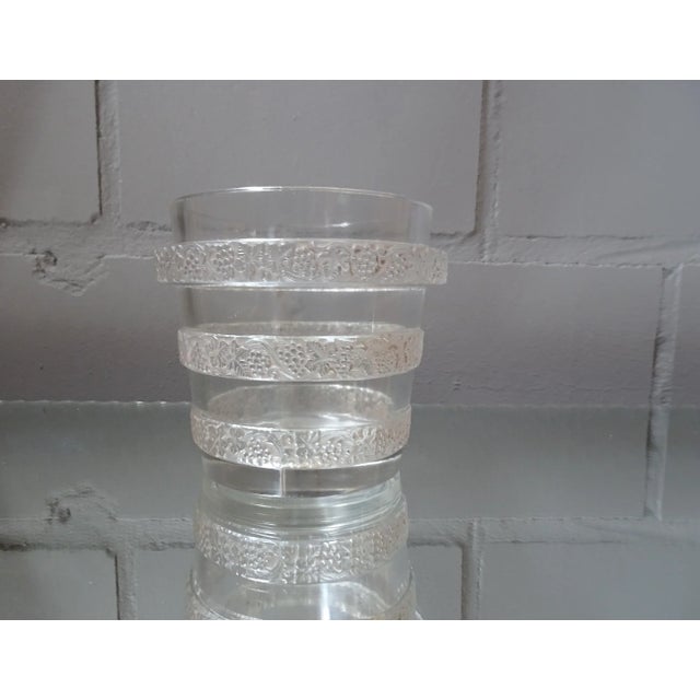 Art Deco French Pressed Glass Vase from Lalique, 1930s For Sale - Image 8 of 11