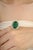Mid-Century Modern Luxury 13.17 Ct Oval Emerald & 3.39 Ct Natural Diamond Ring Size 6 in 18k Solid Gold For Sale - Image 3 of 14