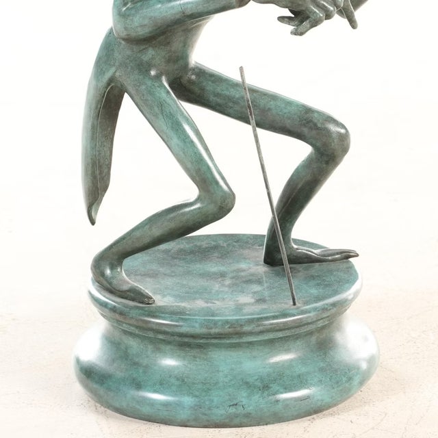 Metal Mihail Mikhailovich Chemiakin Bronze Statue Igor Stravinsky, Circa 1985 For Sale - Image 7 of 12