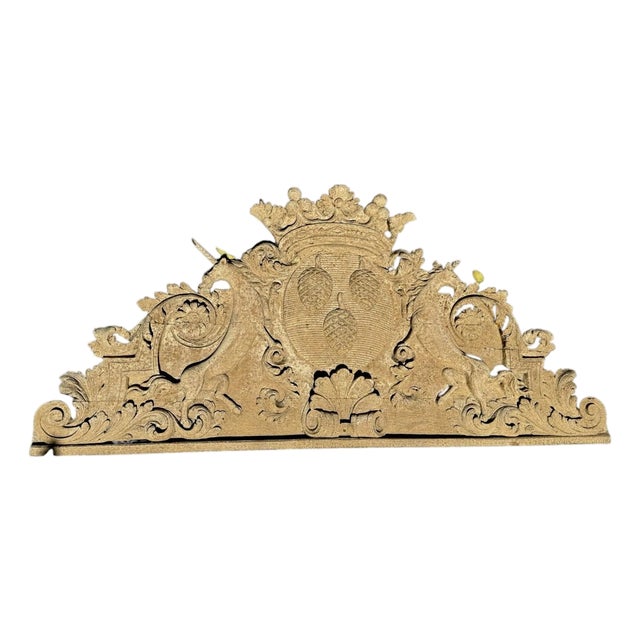 French Carved Pediment For Sale