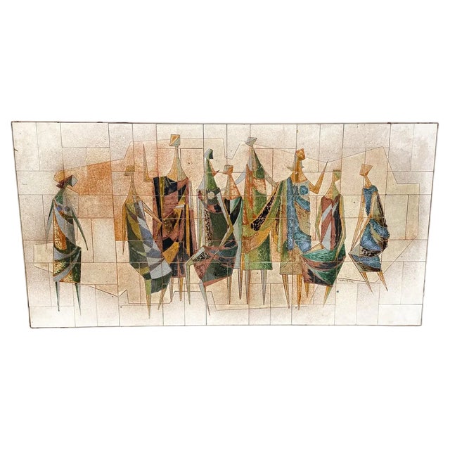 Ceramic Wall Panel, 1960s For Sale