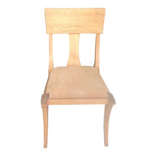 Modern Oak Klismos Chair For Sale