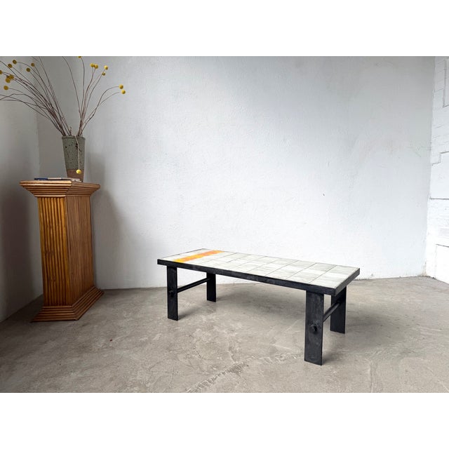 Vintage Ceramic Coffee Table by Jean Jaffreux, 1950s For Sale - Image 11 of 17