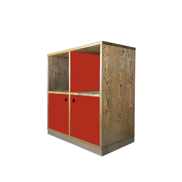 "Esotica Red" sideboard by Ferdinando Meccani, 2014 The sideboard is made of wenge and red lacquered parts. Labeled by Maker