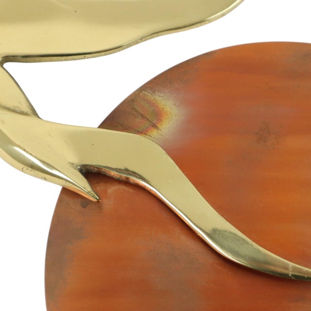 Copper Mid Century Wall Decoration Seagulls Copper Brass Sun Bijan, 1970s For Sale - Image 8 of 18