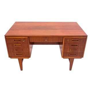 Vintage Danish Teak Desk, 1960s For Sale