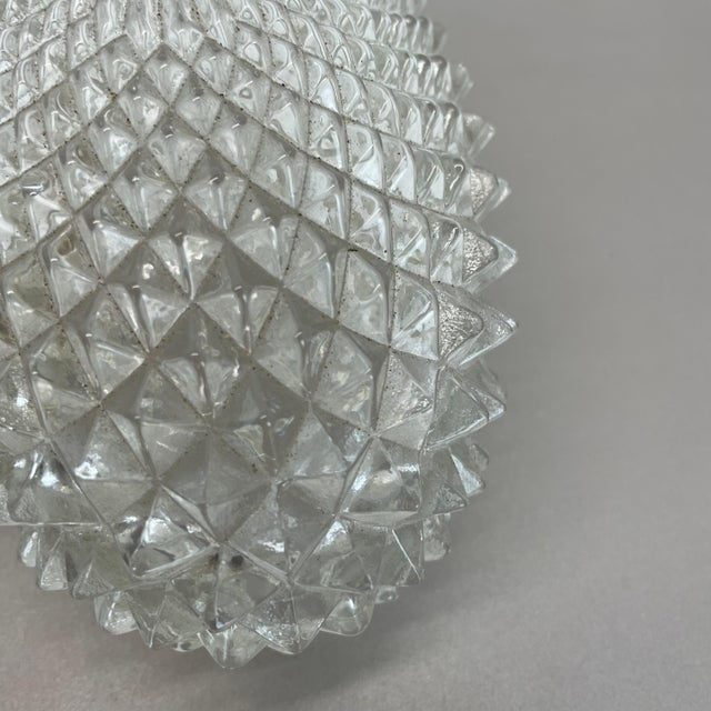 Gold Tone Glass Wall Light attributed to Glashütte Limburg, 1970s For Sale - Image 14 of 17