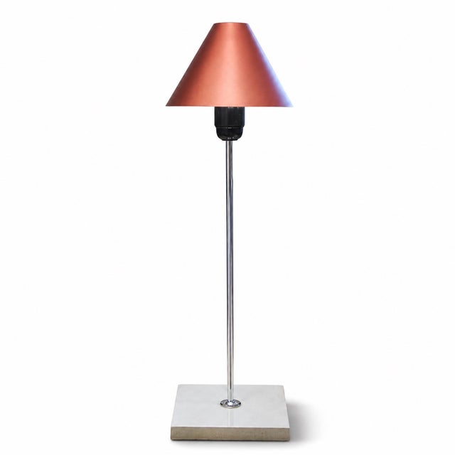 The Gira Table Lamp Manufactured by Mobles 114 Designed by Ferrer, Massana and Tremoleda 1978 Rotating chrome-plated...