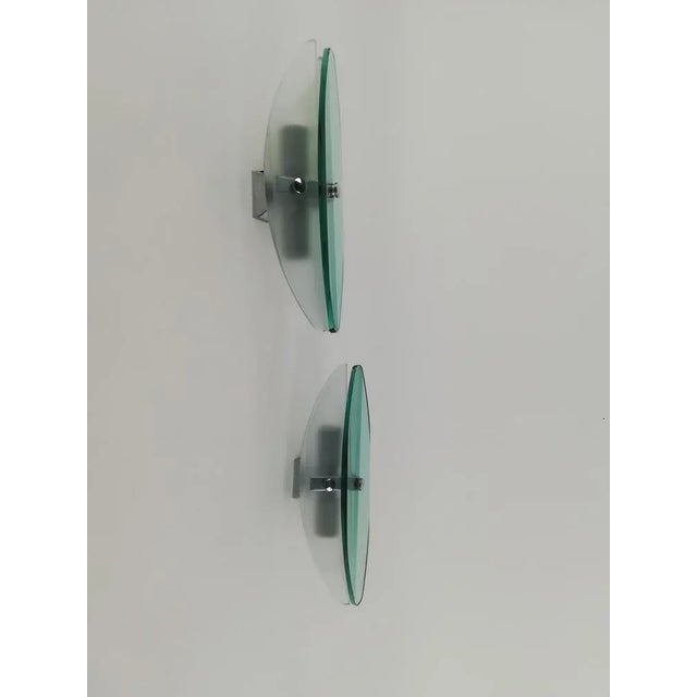Wall Sconces in Turquoise Glass from Veca, Italy, 1970s, Set of 2 For Sale - Image 11 of 18