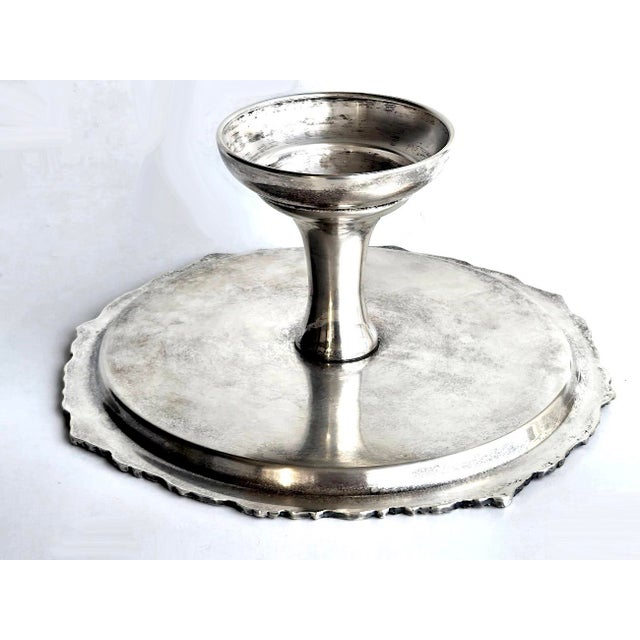 Christofle Vintage Silver Plated Pedestal Cake Stand by Sheridan Silver For Sale - Image 4 of 14