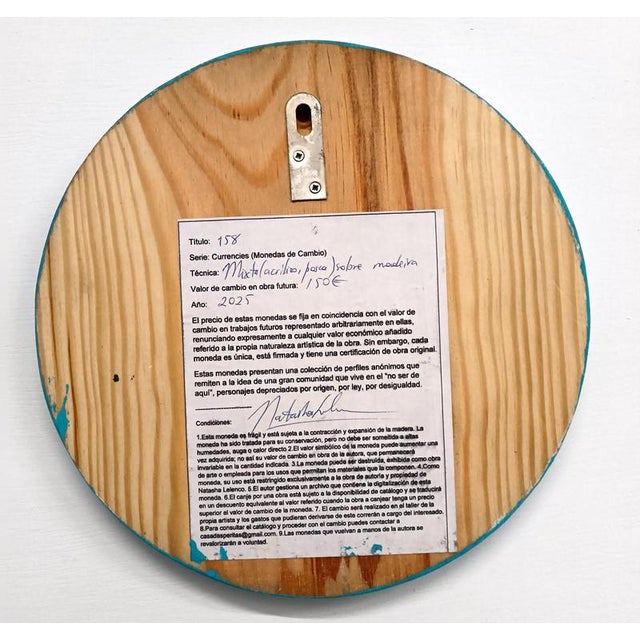 Natasha Lelenco, Currency #254, 2025, Mixed Media on Wood For Sale - Image 6 of 11