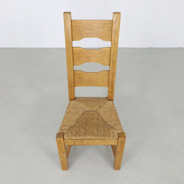 Wood Brutalist Dining Chairs, 1970s, Set of 4 For Sale - Image 7 of 9