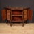 Elegant Italian half moon sideboard from the mid-20th century. Richly inlaid Louis XVI-style cabinet in mahogany, walnut,...