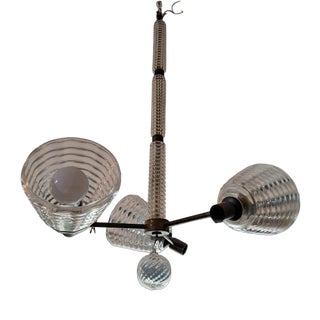Modern Chandelier in Glass, 1970s For Sale