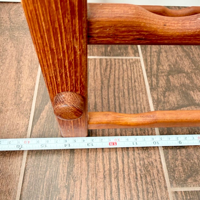 Mid-Century Modern Vintage Mid Century Modern Teak Wood 15 Bottle Wine Rack / Storage For Sale - Image 3 of 8