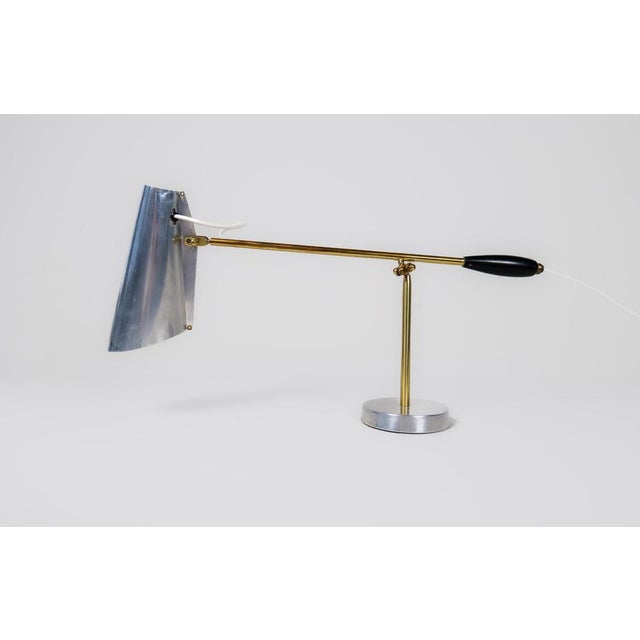 Metal Mid-Century Modern Birdy Table Lamp from Sonnico Norway, 1952 For Sale - Image 7 of 17