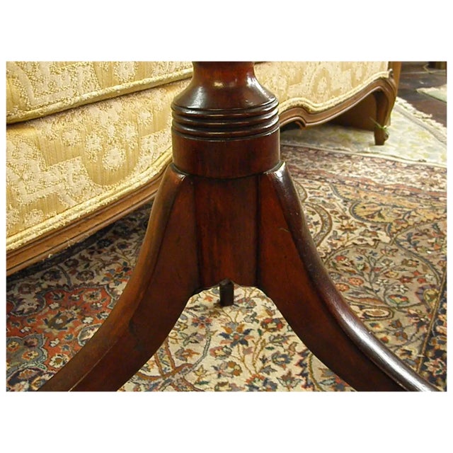 18th Century Mahogany American Tilt Top Tea Table or Candle Stand For Sale - Image 14 of 16