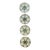 1950s French Majolica Oyster Plates Set of 4 For Sale