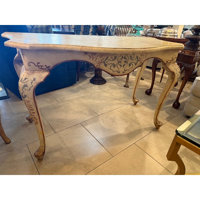 Italian Hand Painted Console Table in the Florentine Style For Sale - Image 10 of 18