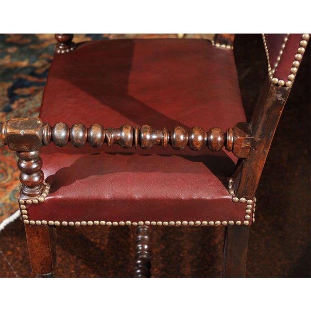 Early 19th Century Vintage Bobbin Turned Walnut Armchair For Sale - Image 9 of 9