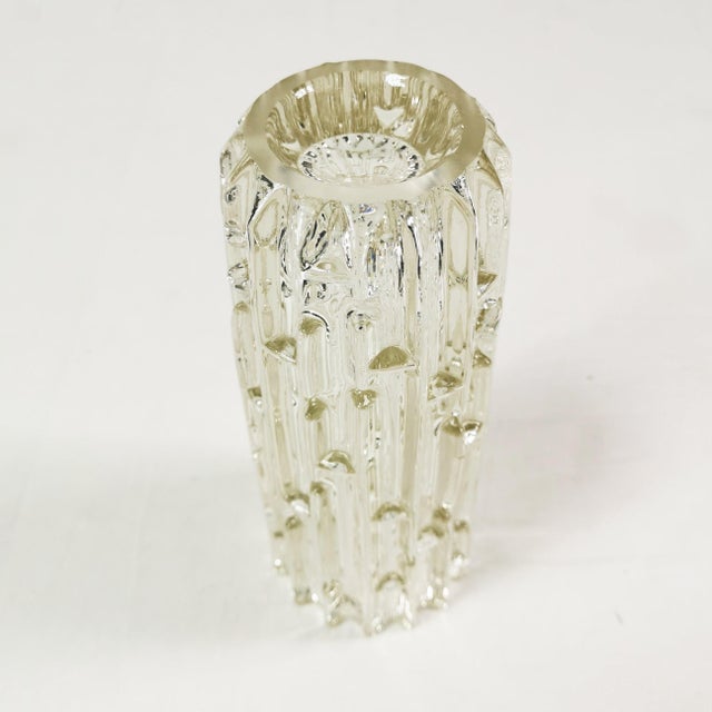 Modernist Labyrinth Vase by Frantisek Vizner for Rudolfova Hut, Czechoslovakia, 1960s For Sale - Image 9 of 12