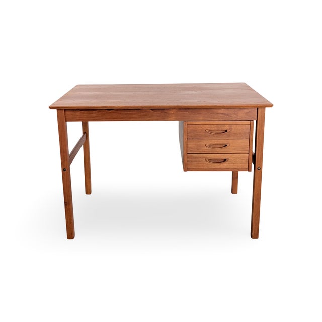 Vintage Danish Teak Desk, 1960s For Sale - Image 11 of 11