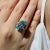 Kai Fine Jewelry Kai Blue Topaz Turquoise Aquamarine Cocktail Ring in 14k Gold Ring, size 8.5 For Sale - Image 4 of 12