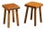 Pine Stools by Charlotte Perriand for Les Arcs, 1980s, Set of 2 For Sale