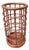 1960s Franco Albini Red Bamboo Umbrella Stand For Sale