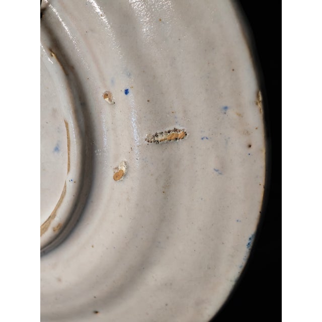 Antique Vietri Maiolica Decorative Plate from Avallone Ceramica Vietri, Italy, 1930s For Sale - Image 12 of 13