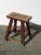 Vintage French Country Farmhouse Rustic Red Stool For Sale - Image 4 of 12