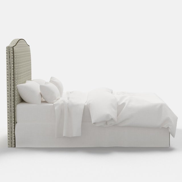 Not Yet Made - Made To Order Stoffer Home x Cloth & Company Elsie Headboard in Botanical Stripe Olive with Olive Welt, California King For Sale - Image 5 of 9