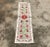 Crochet fabric, handmade Suzani table runner/wall hanging with flower patterns. Clove and leaf patterned handmade table...