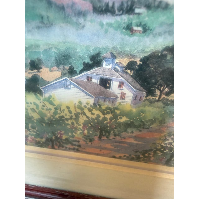 Paint Ellie Marshall Watercolor Landscapes, Set of Two For Sale - Image 7 of 12