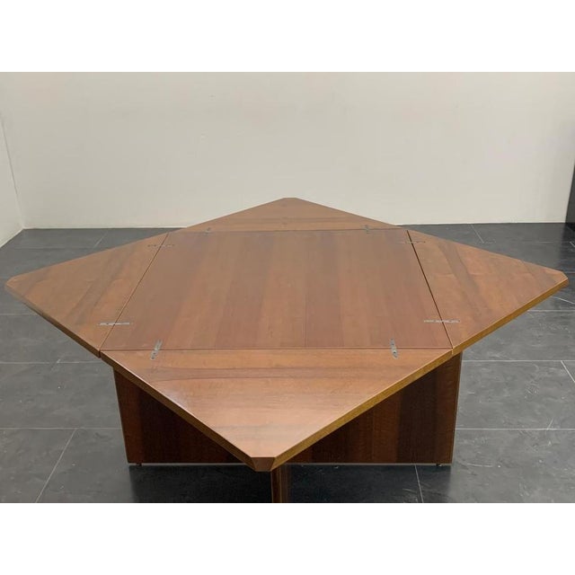 Extendable Table with Overwhelming Envelope Openings attributed to Vittorio Introini for Luigi Sormani, 1970s For Sale - Image 3 of 15