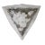 Glass Triangular Shape Wall Light, 1960 For Sale