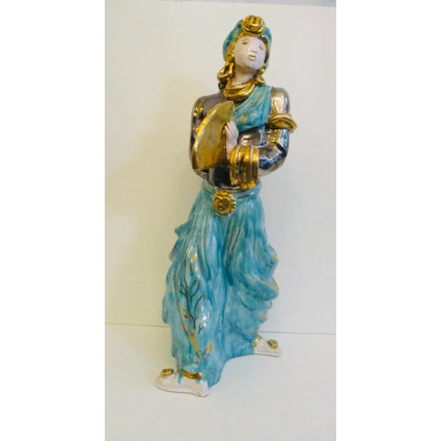 Mid-Century Italian Terra Cotta Dancer For Sale - Image 9 of 9