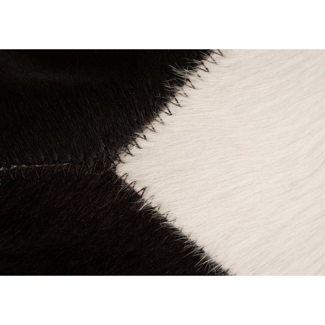 2020s Pair of Canvello Genuine Cowhide Leather Decorative Throw Pillows With Feather Down Insert Included For Sale - Image 5 of 7