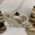 Vintage C. 1970s Handmade Stoneware Elephant Tea Set With Sugar Bowl, Brown and Cream Glaze - Set of 8 For Sale - Image 4 of 10