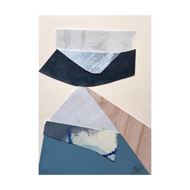"Rhythm Without Reason" is an original mixed media collage on paper by Zac Woodiel. This is one of six pieces in the...