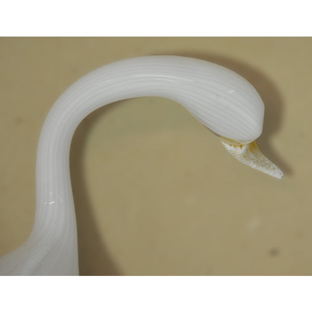 Artistic Glass Swan Sculpture by Licio Zanetti Murano, 1960s For Sale - Image 3 of 9