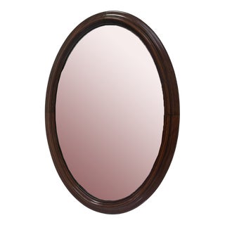Antique Mirror in Mahogany Frame For Sale