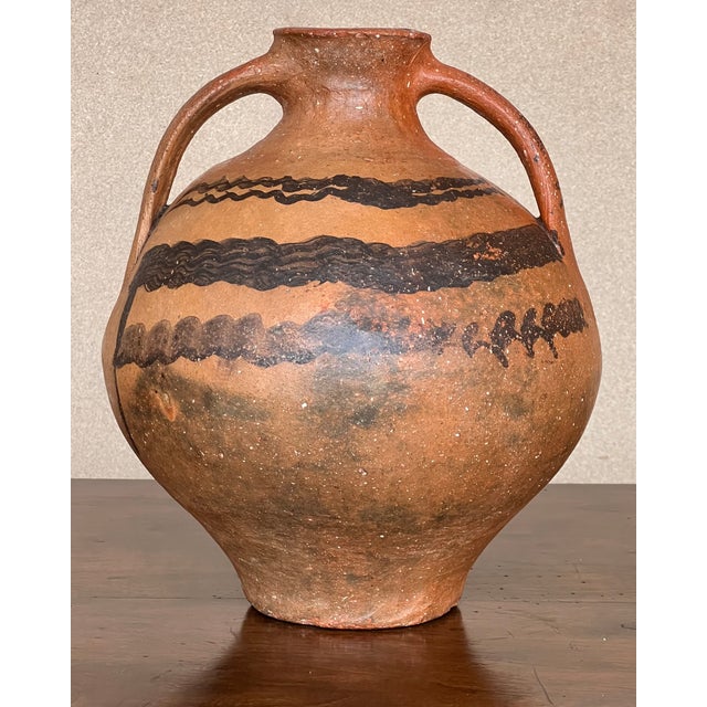 18th Century Bridal Jug Red Picher "Cantaro" From Calanda, Spain Terracotta Vase For Sale - Image 6 of 10