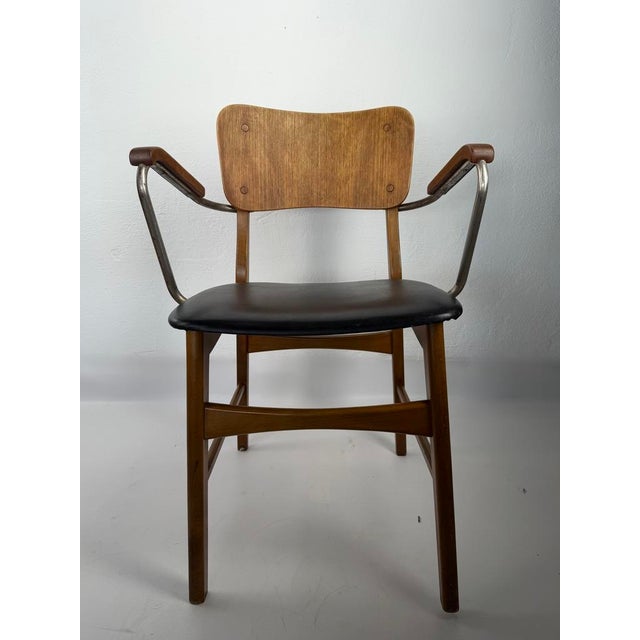 Armchair by Steen Eiler Rasmussen & Kaj Lyngfeldt Larsen for Danbork, Denmark, 1954 For Sale - Image 4 of 12
