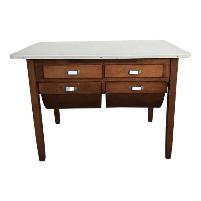 1950s Arts And Crafts Possum Belly Bakers Table