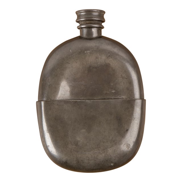 1930s Metal Military Flask For Sale